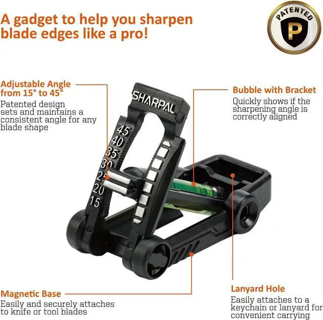 Alt view image 2 of 6 - SHARPAL 194H Whetstone Knife Blade Sharpener Sharpening Stone Angle Guide
