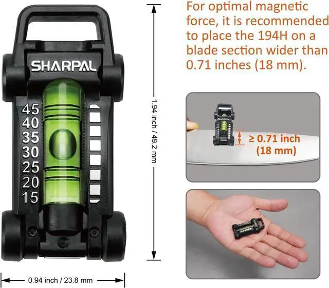 Alt view image 3 of 6 - SHARPAL 194H Whetstone Knife Blade Sharpener Sharpening Stone Angle Guide