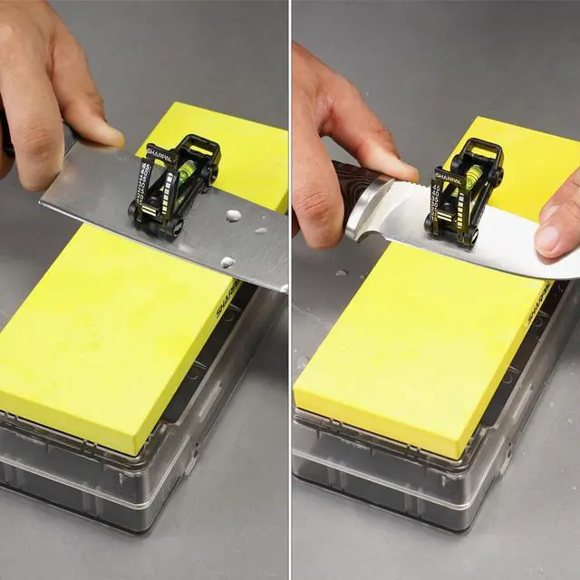 Alt view image 5 of 6 - SHARPAL 194H Whetstone Knife Blade Sharpener Sharpening Stone Angle Guide