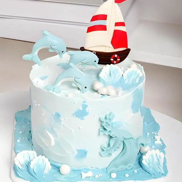 Alt view image 5 of 7 - Dolphin Silicone Fondant Mold3-Piece Set, BPA-Free