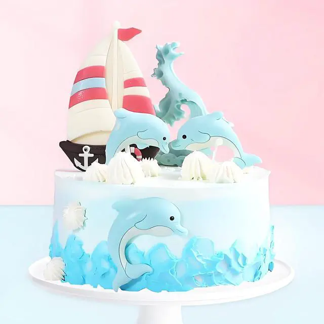 Alt view image 7 of 7 - Dolphin Silicone Fondant Mold3-Piece Set, BPA-Free