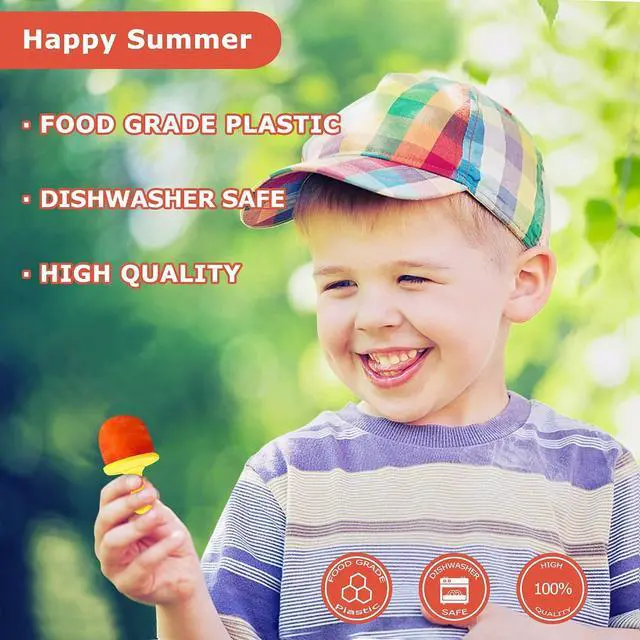 Alt view image 6 of 7 - Popsicle Sticks Popsicle Holders Drip Free Ice Cream Sticks Ice Pop Molds Colorful Craft Stick (7 PCS)