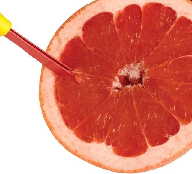 Alt view image 2 of 4 - Norpro Nonstick Squirtless Grapefruit Knife, 8.75 inch, yellow and red