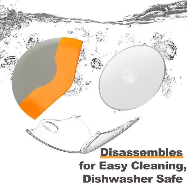 Alt view image 7 of 7 - VENZELL 4.5-Inch Pizza Cutter Wheel Stainless Steel Non-Slip Grip Orange
