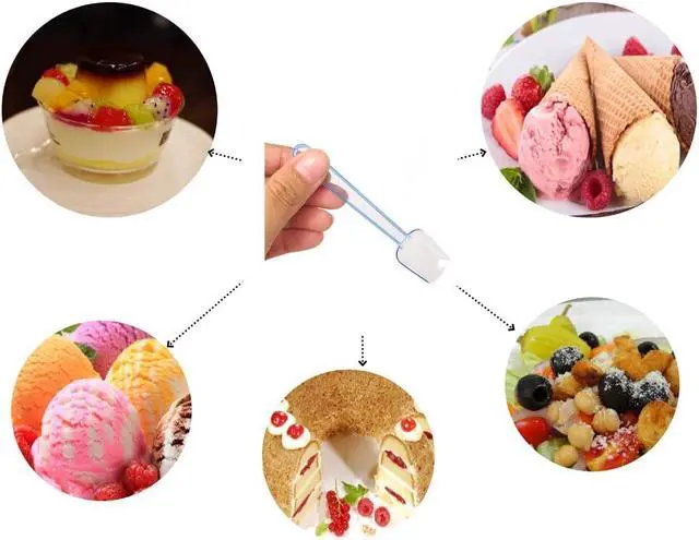 Alt view image 3 of 6 - Honbay 100PCS Assorted Color 3.74 Inch Mini Plastic Shovel Spoons Perfect For Sampling Tasting or Taste Testing Frozen Desserts Ice Cream Cereal Yogurt Cake Pie or any Food You Desire
