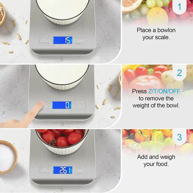 Alt view image 3 of 7 - Food Scale, Kitchen Scale, Weight Scale