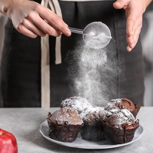 Alt view image 6 of 6 - Flour Baking Sifter, Flour Sieve Bakers Dusting Wand