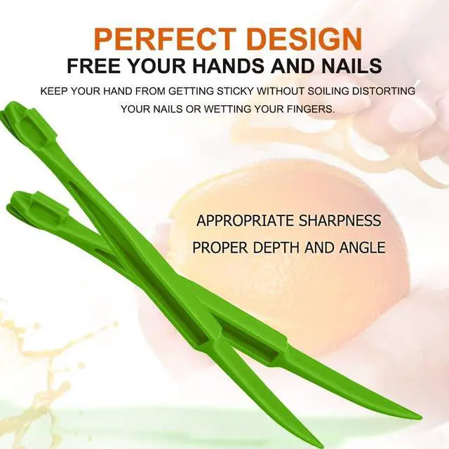 Alt view image 2 of 6 - Orange Peeler Tools Citrus Peel Cutter Plastic Easy Fruit Vegetable Slicer Cutter Lemon Peelers Opener Remover Fruit Tools Kitchen Utensils Gadgets Bladed Food Peeler Slicer (Multicolor)