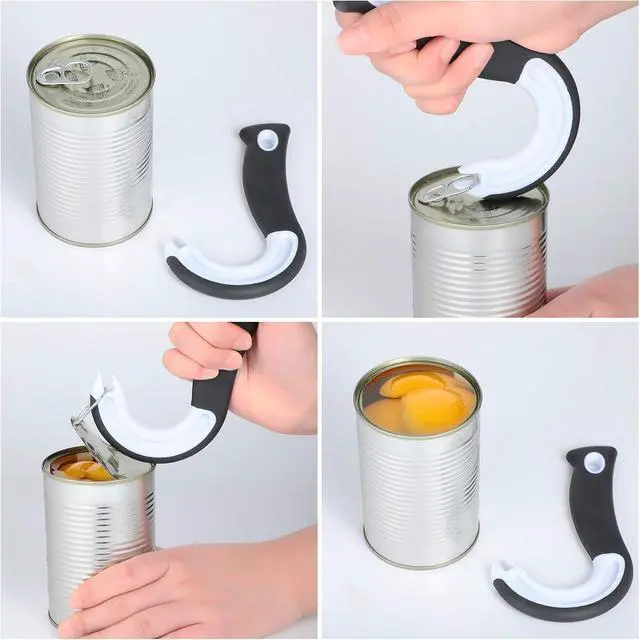 Alt view image 4 of 7 - Mudder 2 Pcs Easy Open Ring Pull Can Opener Manual Tab Opener Helper