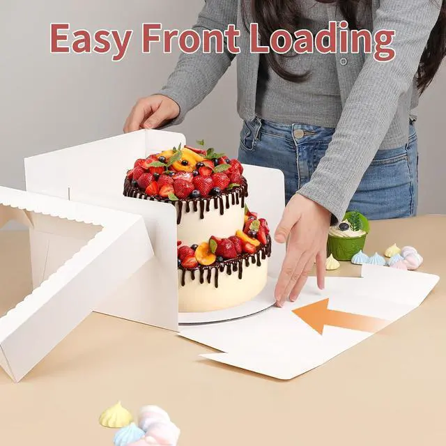 Alt view image 5 of 7 - Svalor 12 in Cake Box with Board, Cake Carrier Holder Container