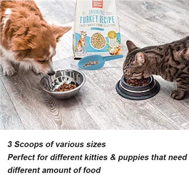 Alt view image 5 of 7 - 3 in 1Ice Scoop Set, Multi Purpose Plastic Kitchen Scoops Canisters, Ice Scooper for Freezer, Rice, Canisters, Flour, Dry Foods, Candy, Pop Corn, Coffee Beans and Pet Food