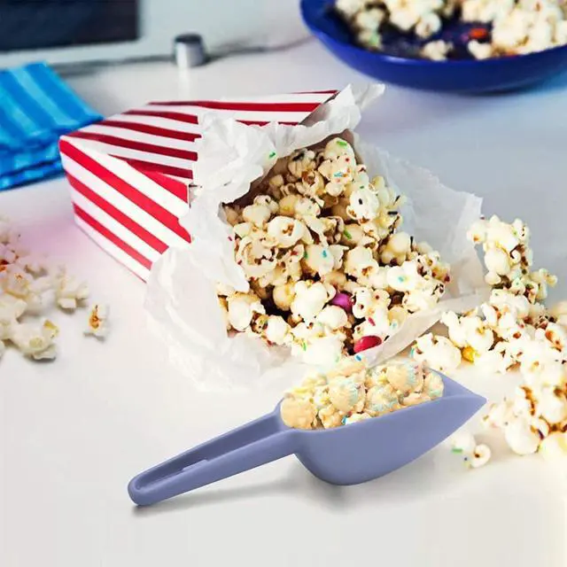 Alt view image 7 of 7 - 3 in 1Ice Scoop Set, Multi Purpose Plastic Kitchen Scoops Canisters, Ice Scooper for Freezer, Rice, Canisters, Flour, Dry Foods, Candy, Pop Corn, Coffee Beans and Pet Food