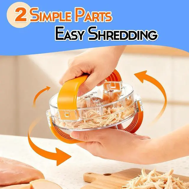 Alt view image 2 of 6 - NonSlip Chicken Shredder Tool Twist, Clear Meat Shredder
