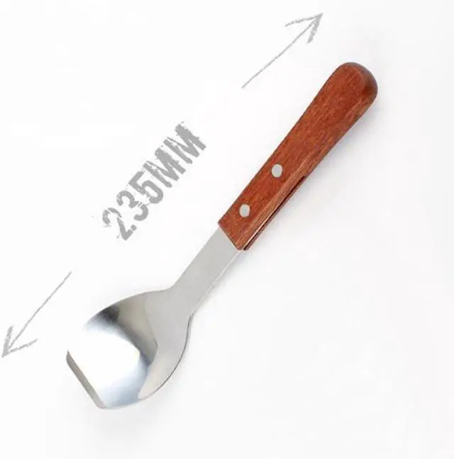 Alt view image 2 of 4 - Ice Cream Metal Spade, LU2000 9 Inches Sweets Blade Scoop Wedding Buffet Cooking Tool for BBQ & Kitchen Cook Cake Scraper Stainless Spoon Shovel Large Ice Cream Scooper