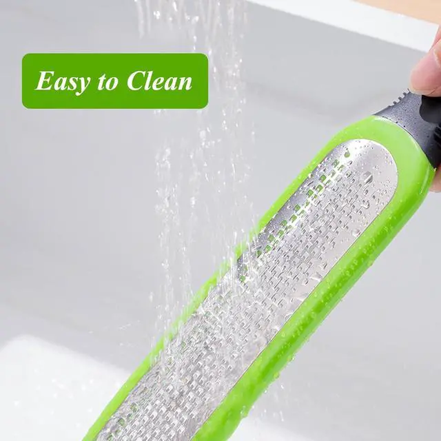 Alt view image 4 of 7 - Zester Grater Set of 2, Cheese Grater for Kitchen Lemon Zester Tool Garlic Grater Ginger Grater, Kitchenaid Food Grater with Handle Handheld, Sharp Stainless Steel Blade with Protective Cover