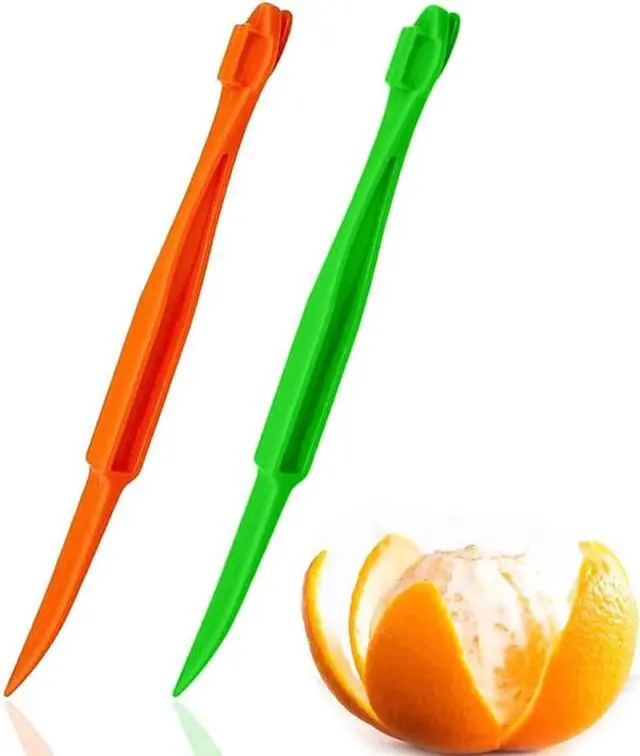 Main image of Orange Citrus Peelers Citrus Lemon Citrus Peel Cutter Plastic Easy Slicer Cutter Peeler Remover Opener Kitchen Accessories Knife Cooking Tool Kitchen Gadget (Multiple 2 Pack)