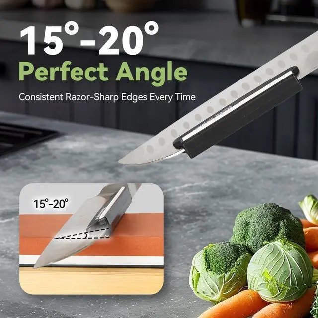 Alt view image 3 of 7 - Koja Fixed Angle Whetstone Sharpener Blade Guide for Kitchen Knives