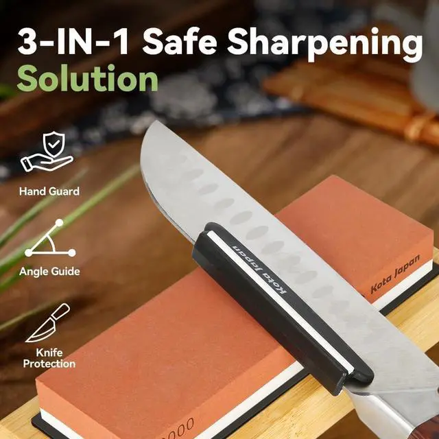 Alt view image 4 of 7 - Koja Fixed Angle Whetstone Sharpener Blade Guide for Kitchen Knives