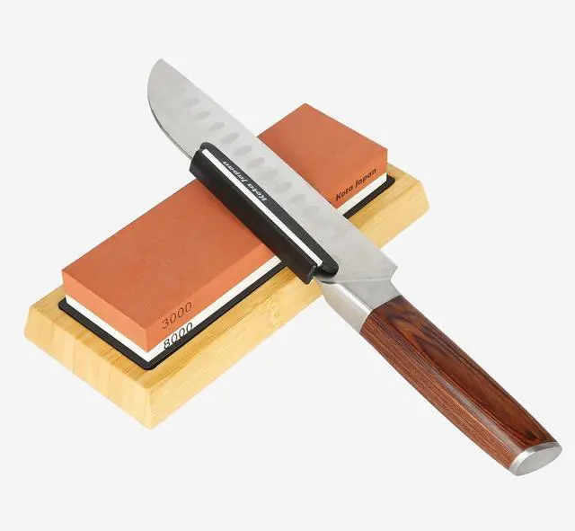 Alt view image 7 of 7 - Koja Fixed Angle Whetstone Sharpener Blade Guide for Kitchen Knives