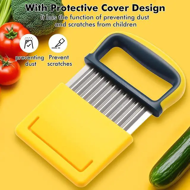 Alt view image 3 of 7 - 2 Pack Colorful Crinkle Cutter Set with Blade Cover