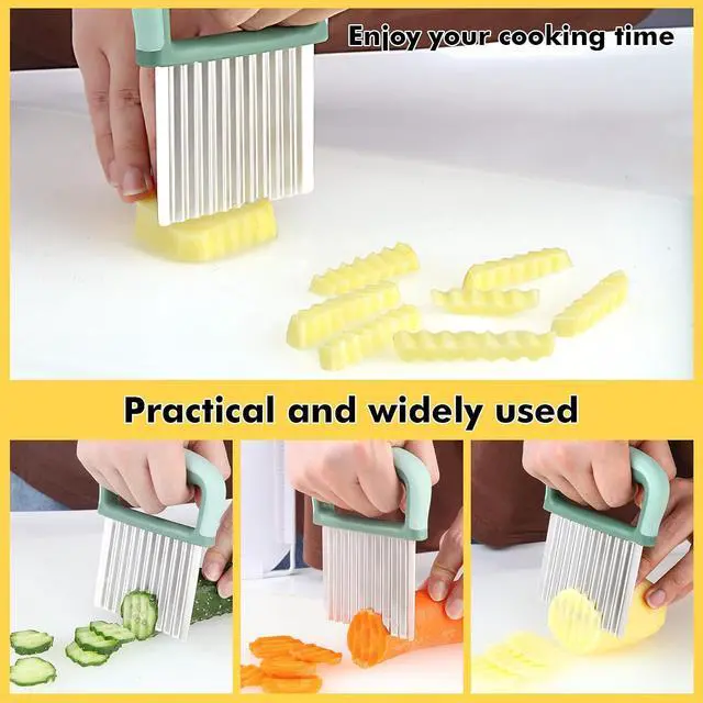 Alt view image 5 of 7 - 2 Pack Colorful Crinkle Cutter Set with Blade Cover