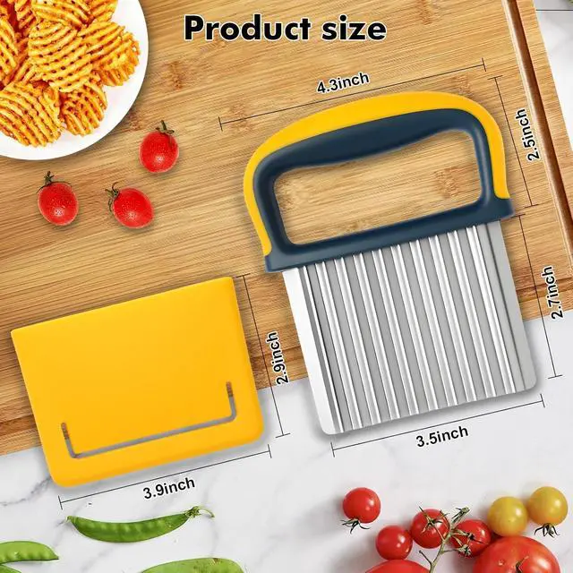 Alt view image 6 of 7 - 2 Pack Colorful Crinkle Cutter Set with Blade Cover