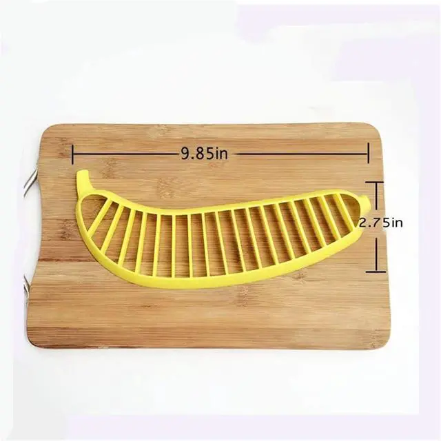 Alt view image 5 of 5 - Banana Slicer-perfect for fruit salads Generic Handle Plastic Banana Fruit Slicer Cutter Chopper