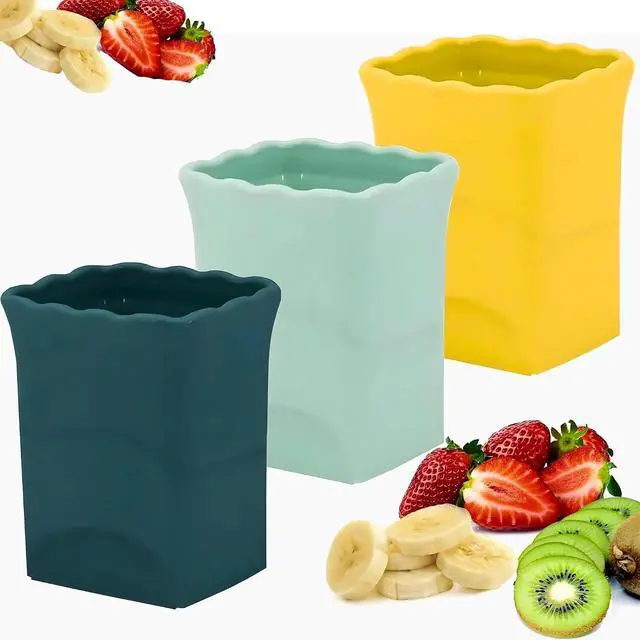Main image of DASZERX® 3PCS Cup Fruit Slicer Set - Quick & Easy Strawberry, Banana, Egg, Mushroom & Salad Cutter - Portable Kitchen Gadget for Perfect Slices - Speedy & Efficient Slicing for Every Meal