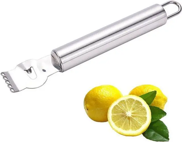 Main image of Lxnoap Lemon Zester Grater,Stainless Steel Orange Citru Kitchen Peeler Tool with Channel Knife