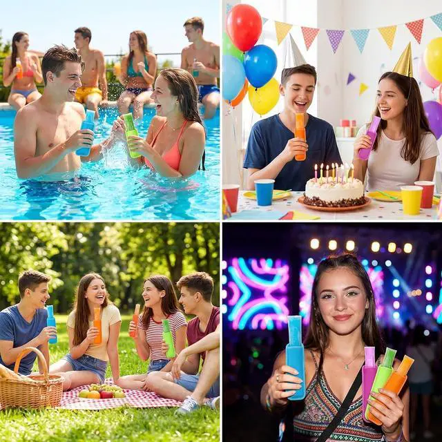 Alt view image 7 of 7 - MAQIHAN Popsicle Holders for Kids - Reusable Ice Pop Sleeves Colorful 10 PC