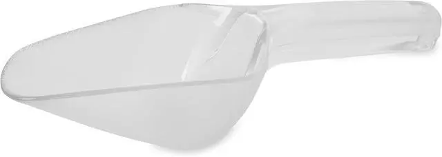 Main image of Rubbermaid Commercial Products Plastic Utility Ice Scooper, 6-ounce, Clear, Dishwasher Safe Kitchen Scoop for Weddings/Bar/Ice Bucket/Kitchen/Popcorn