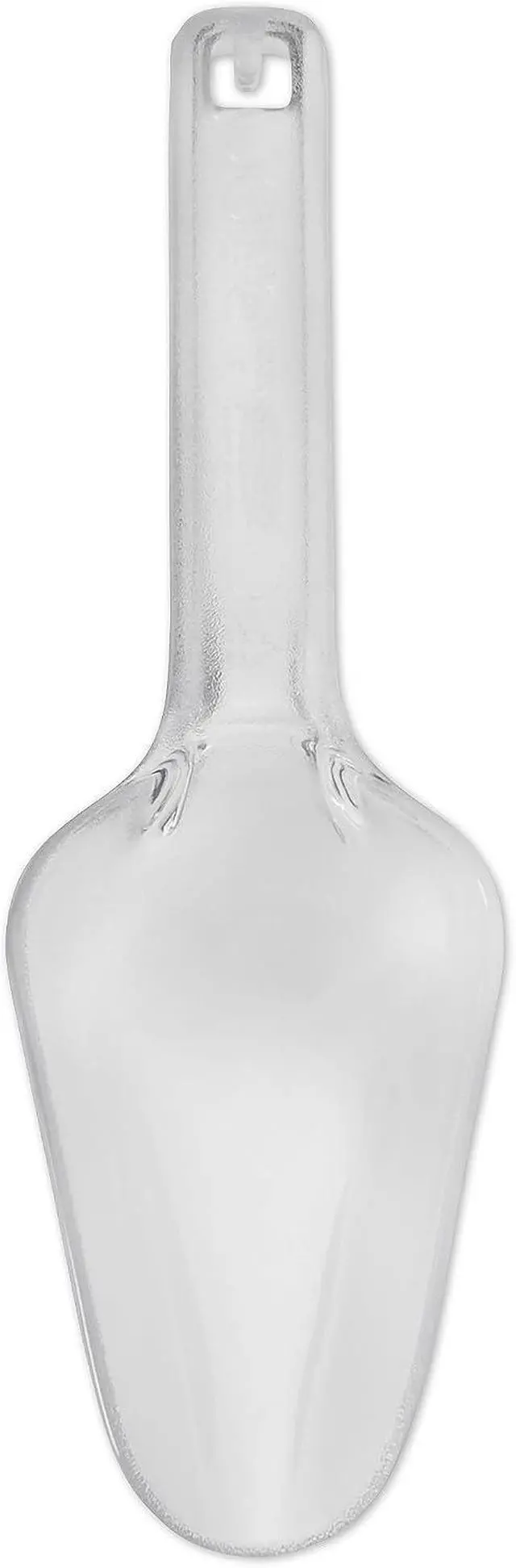 Alt view image 2 of 7 - Rubbermaid Commercial Products Plastic Utility Ice Scooper, 6-ounce, Clear, Dishwasher Safe Kitchen Scoop for Weddings/Bar/Ice Bucket/Kitchen/Popcorn