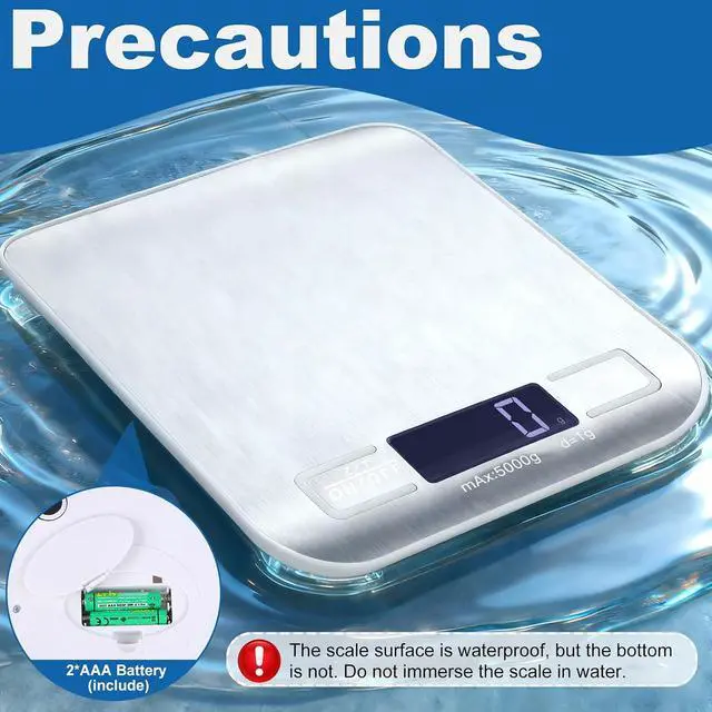 Alt view image 6 of 7 - Food Scale, Digital Kitchen Scale for Kitchen 1g Precision, 11lb