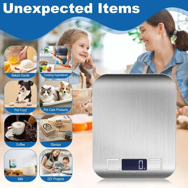 Alt view image 7 of 7 - Food Scale, Digital Kitchen Scale for Kitchen 1g Precision, 11lb