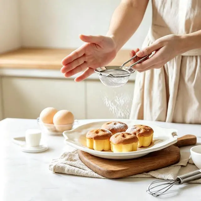 Alt view image 2 of 7 - 3Pcs Fine Mesh Strainer with Handle, Small Sifter Strainers Set, Stainless Steel Sieve Colander for Kitchen Baking Juice Quinoa Food Flour