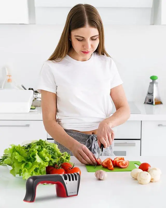 Alt view image 6 of 7 - Brigii Knife Sharpener, 4-in-1 Kitchen Knife and Scissor Sharpener