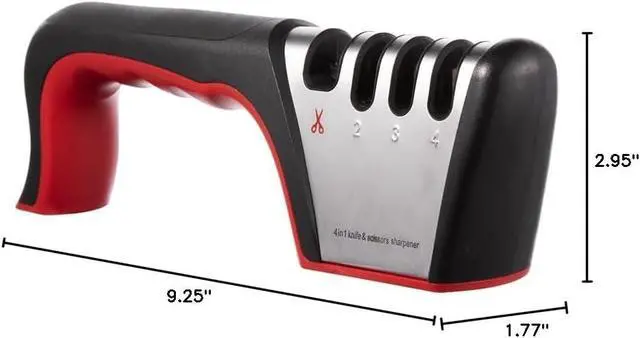 Alt view image 7 of 7 - Brigii Knife Sharpener, 4-in-1 Kitchen Knife and Scissor Sharpener