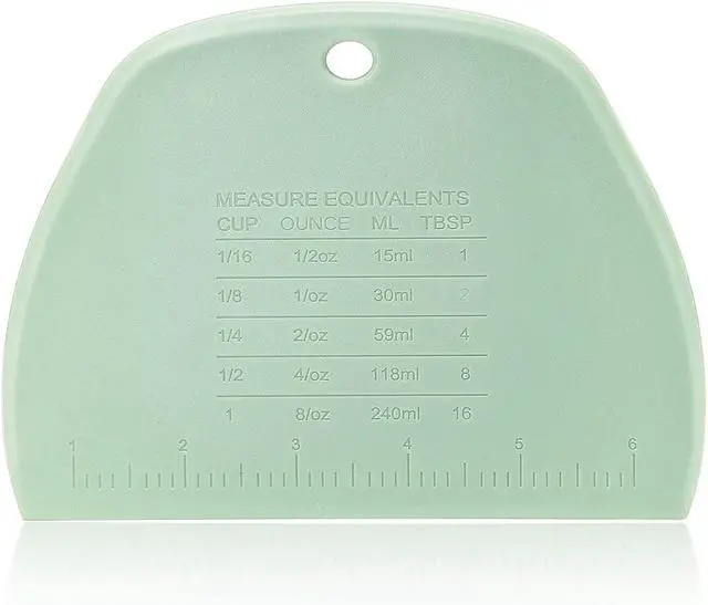 Alt view image 3 of 6 - Vegetable Chopper - Stainless Steel Blade Crinkle Cutter/Wavy Knife Veggies French Fry Slicer and Plastic Dough/Cake Scraper,2 piece (Green)