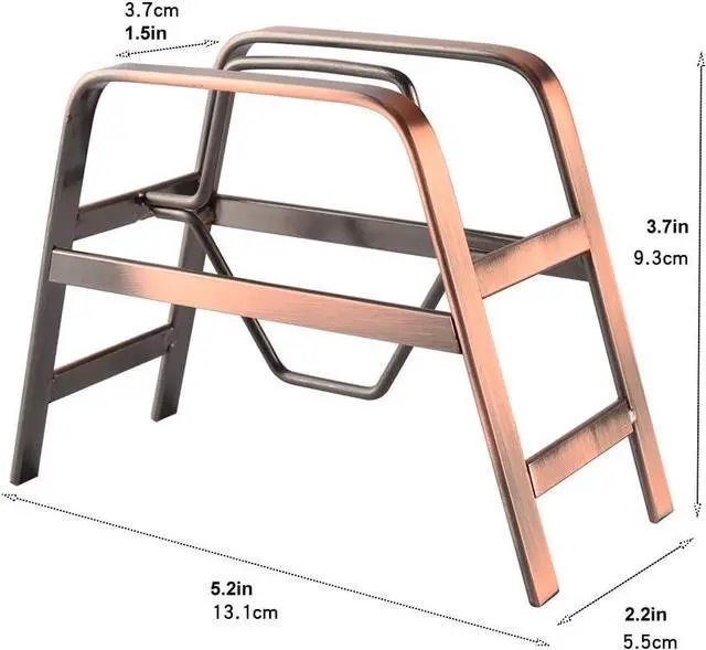 Alt view image 3 of 7 - CAFEMASY Retro Copper Coffee Filter Paper Holder Rack Stand for Home Kitchen Cafe Bar Cone Coffee Filters Storage