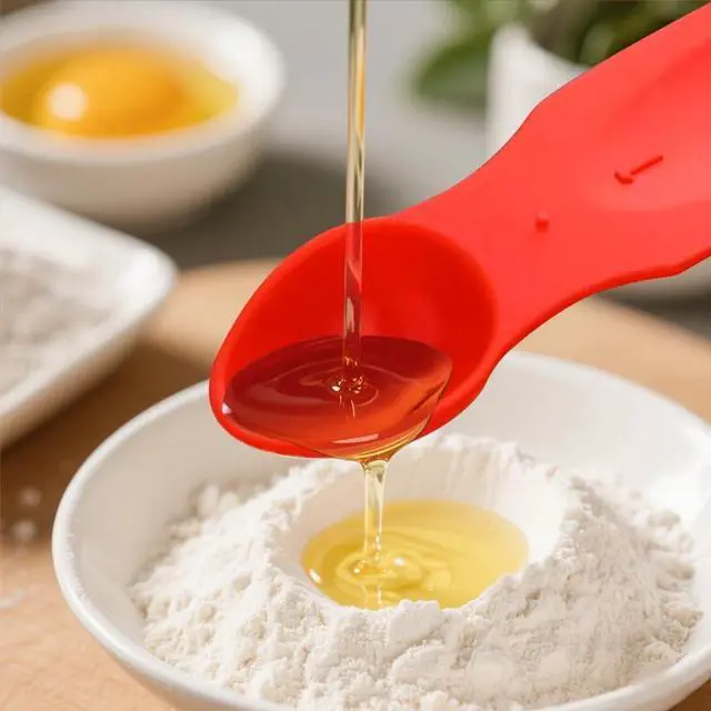 Alt view image 2 of 7 - Braille Measuring Spoon & Cup Set - 4-Piece Nesting Spoons