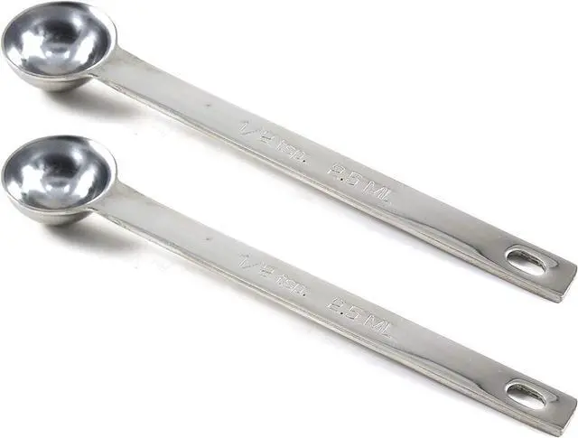 Main image of RSVP International- Endurance Stainless Steel 1/2 Teaspoon Measuring Spoon,Silver - 2 pack