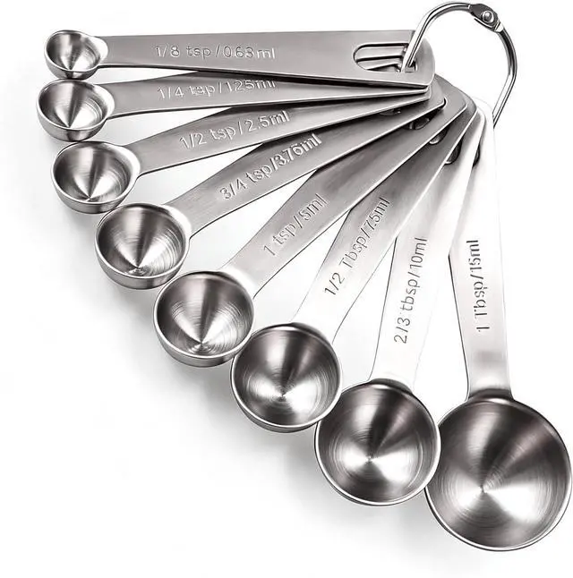 Main image of 13 Pcs Measuring Spoons Tablespoon Teaspoon, Heavy Duty Metal 430