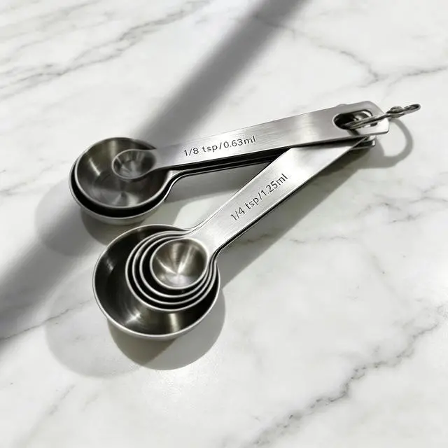 Alt view image 2 of 7 - 13 Pcs Measuring Spoons Tablespoon Teaspoon, Heavy Duty Metal 430
