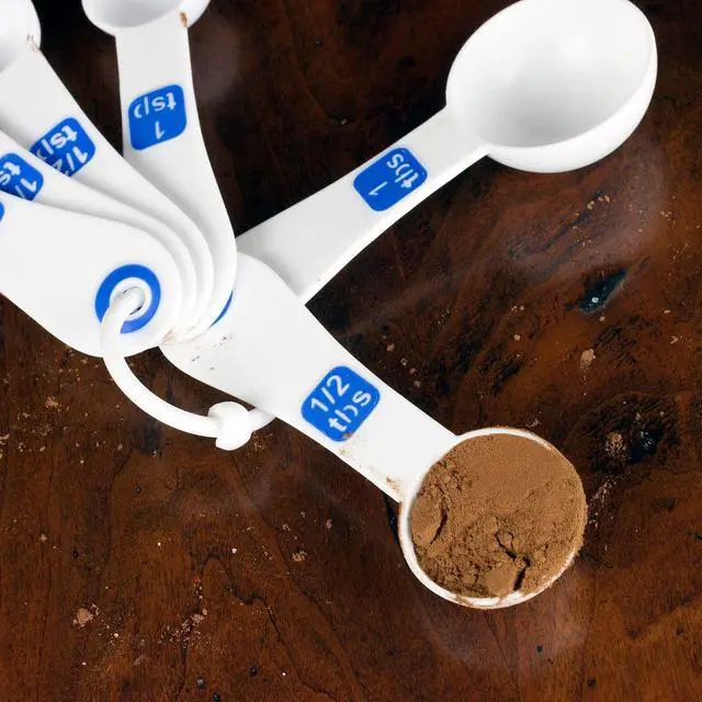 Alt view image 3 of 3 - Chef Craft Select Plastic Measuring Spoon Set, 6 piece set, White and Blue