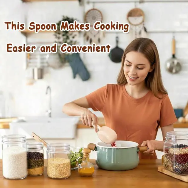 Alt view image 4 of 7 - Electronic Measuring Spoon, Weighs 0.1g-800g Precision, Digital Kitchen Spoon Scale, Clear LCD Display, Includes Button Battery, Ideal For Cooking, Baking, Coffee Brewing, Pet Feeding