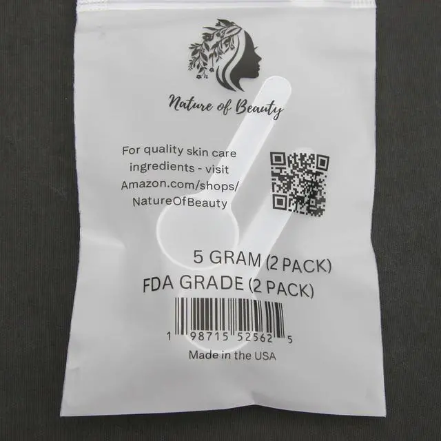 Alt view image 2 of 4 - 5 Gram Scoop for Creatine, Powders, Cooking, Recipes, Lab, Food Grade, Meets FDA Standards, USA Made - The Nature of Beauty Brand (2-Pack)