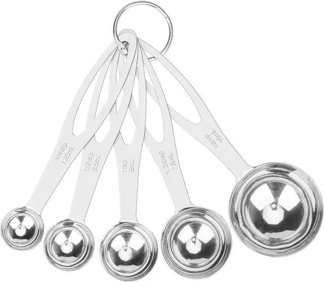 Main image of 5pcs Measuring Spoon Set, Heavy Duty Stainless Steel