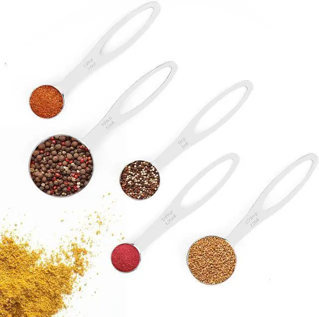 Alt view image 7 of 7 - 5pcs Measuring Spoon Set, Heavy Duty Stainless Steel