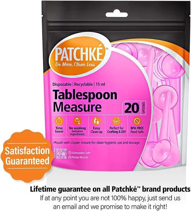Alt view image 7 of 7 - Disposable Measuring Spoons, Fits in Jar, Good for Formula, Coffee, Pet Food (15 ml - 1 Tablespoon - 20 Pack)