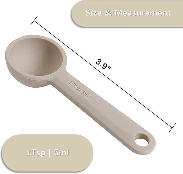 Alt view image 2 of 6 - 1PCS 1tsp(5ml) Silicone Measuring Spoon